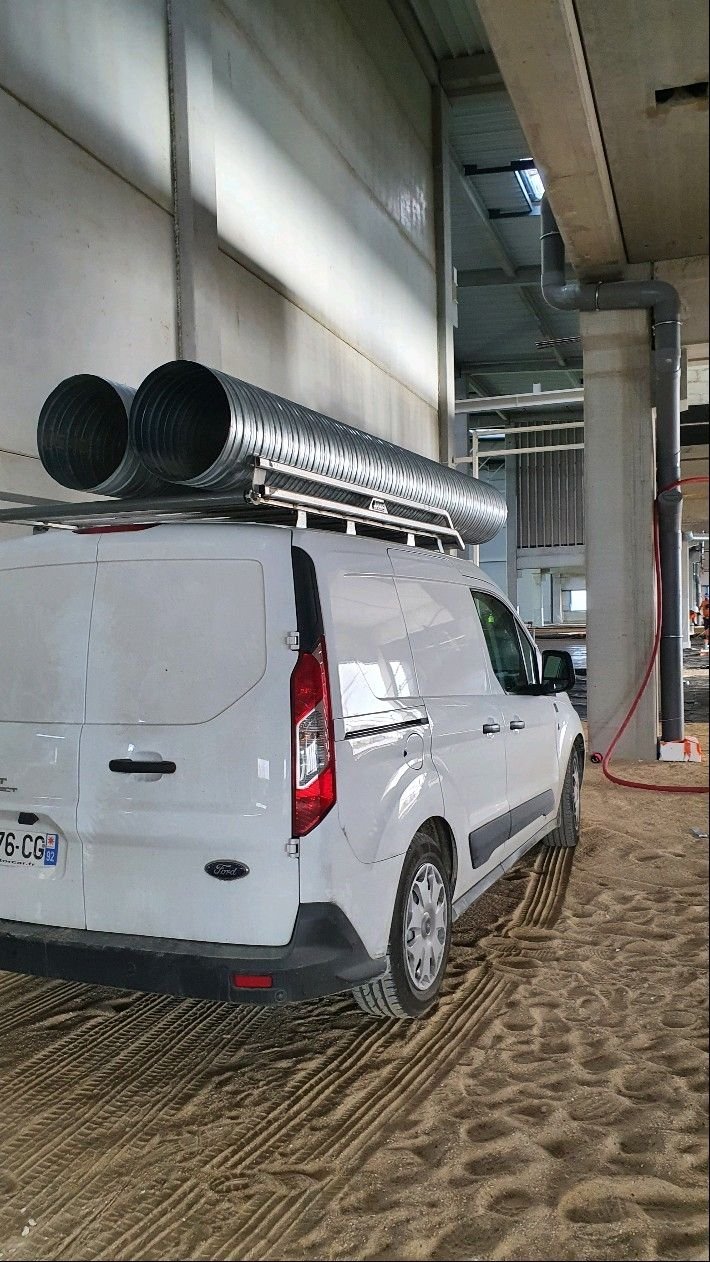 Véhicule d'intervention Rashica Ventilation sur chantier